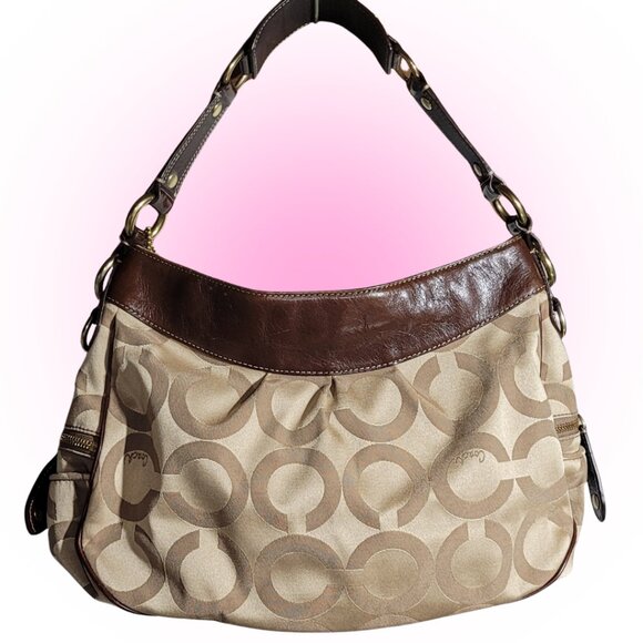 COACH MADISON OP ART AUDREY SATCHEL PURSE BAG VTG EUC CLEAN! - Picture 2 of 16